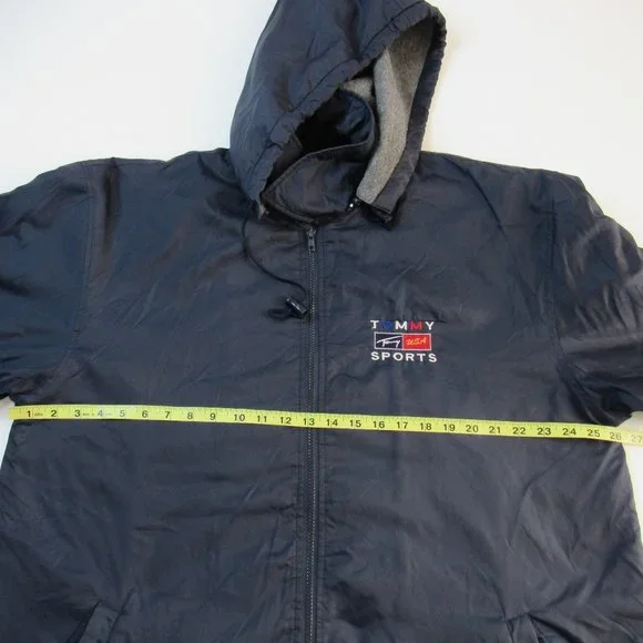 VINTAGE TOMMY HILFIGER TOMMY USA SPORTS HOODED JACKET RARE SIZE M - Picture 8 of 12